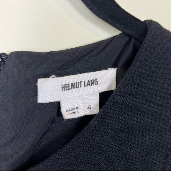 Helmut Lang Sleeveless Wool Dress with Black Leather Buckle - Picture 13 of 14